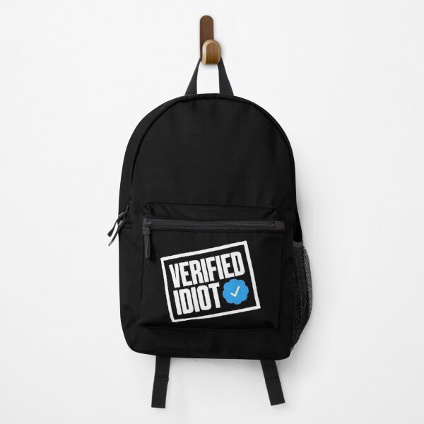 Item preview, Verified Idiot Blue Checkmark Stamp Graphic - Funny Social Media Parody Vector designed and sold by GrimNest.