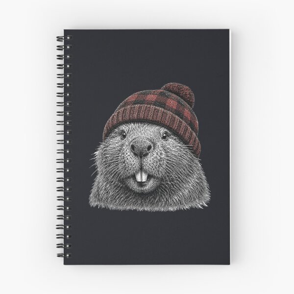 Item preview, Beaver wearing a toque designed and sold by Silvered-Wings.