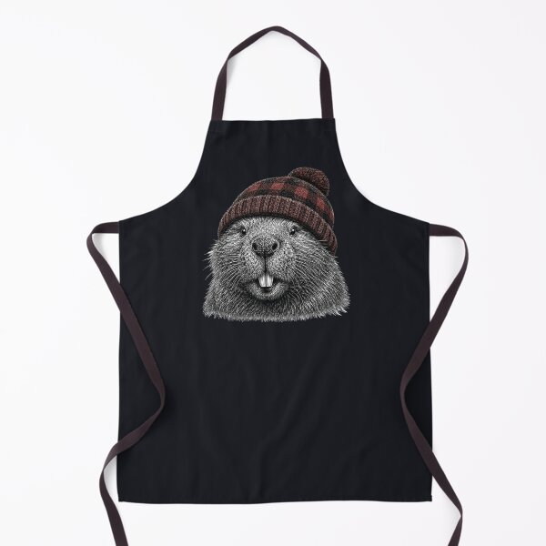 Item preview, Beaver wearing a toque designed and sold by Silvered-Wings.