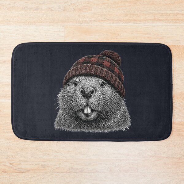 Item preview, Beaver wearing a toque designed and sold by Silvered-Wings.