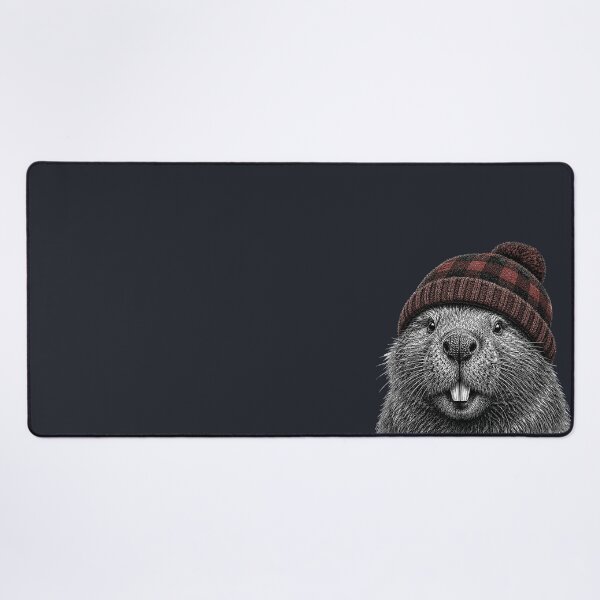 Item preview, Beaver wearing a toque designed and sold by Silvered-Wings.