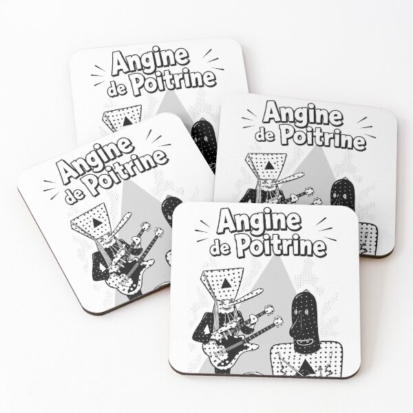 Item preview, Angine de Poitrine band, black and white (fan art) designed and sold by PopCultureAndStuff.
