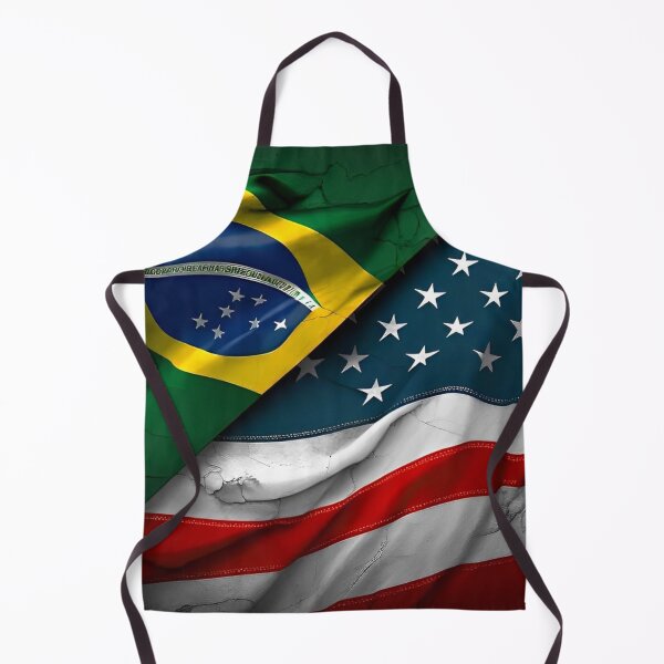 Item preview, Brazil and USA Flags Together: Unity and Friendship designed and sold by DreamPrint Collective.
