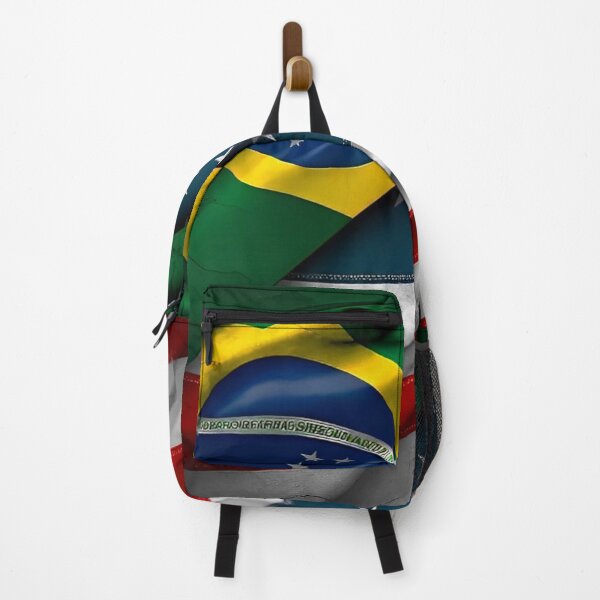 Item preview, Brazil and USA Flags Together: Unity and Friendship designed and sold by DreamPrint Collective.