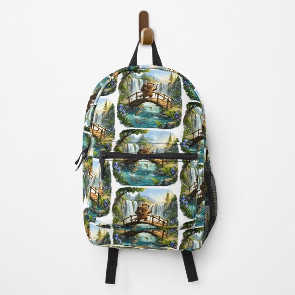 Item preview, Happy Beaver Adventures – Crossing Cedar Falls designed and sold by Clothes With Smiling Animals Walt Gral.