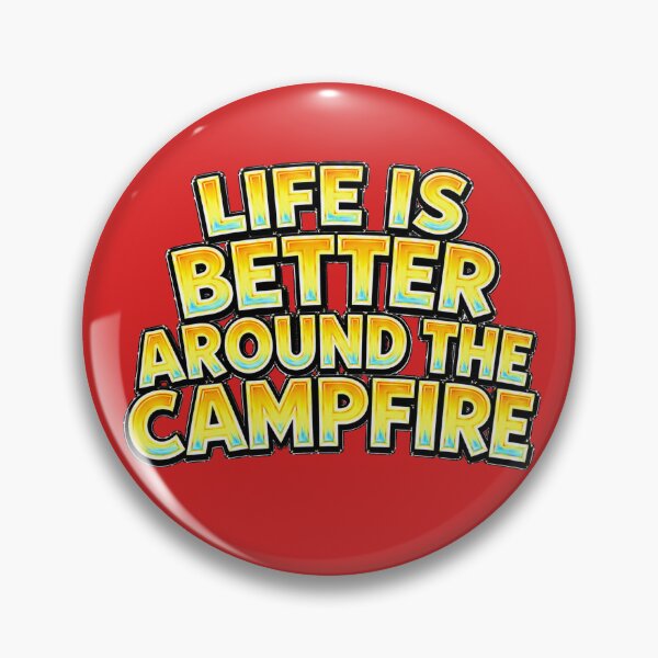 Item preview, Life Is Better Around The Campfire – Hand Drawn Childlike Typography designed and sold by Mac Sketches.