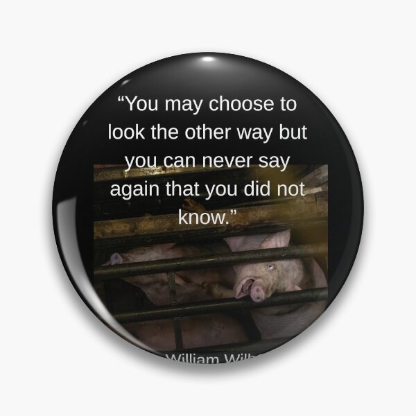Item preview,  Bold vegan and animal rights protest design designed and sold by VoiceForAnimals.