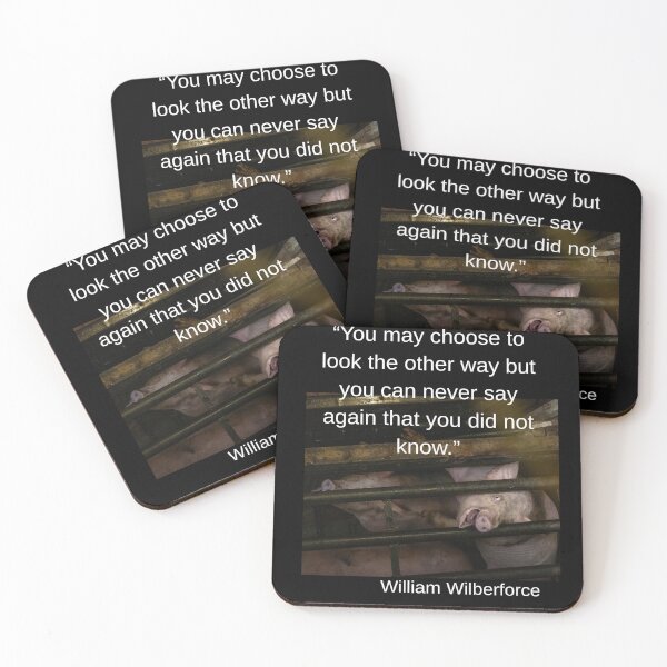 Item preview,  Bold vegan and animal rights protest design designed and sold by VoiceForAnimals.