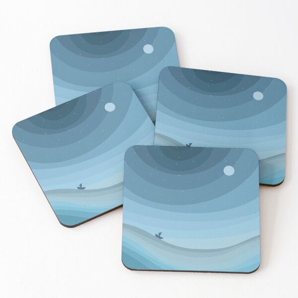 Item preview, Great Wave and a Little Boat at Midnight designed and sold by Utali.
