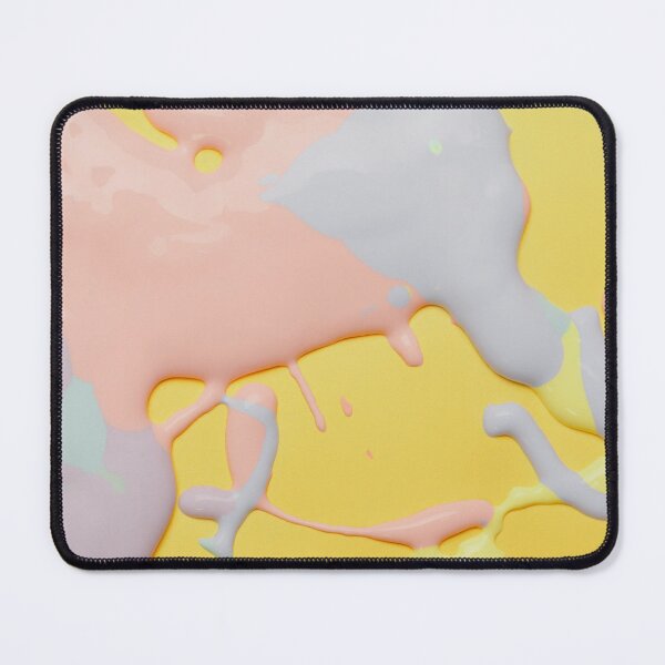 Item preview, Melting Pastels – Abstract Yellow Paint Pour Design designed and sold by BuckaBaby.