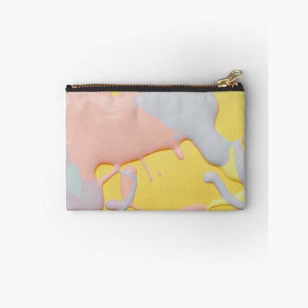 Item preview, Melting Pastels – Abstract Yellow Paint Pour Design designed and sold by BuckaBaby.