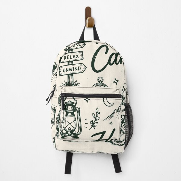 Item preview, Happy Camper Camping Outdoor Adventure Nature Design designed and sold by TeeVerse27.