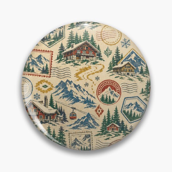 Item preview, Alpine Lodge Postmark designed and sold by alexrow.