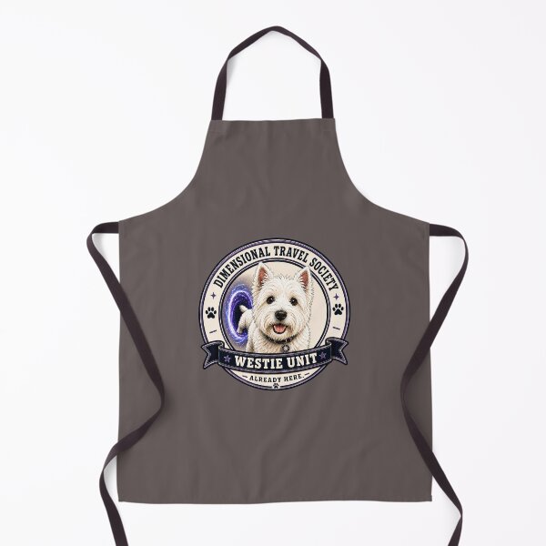 Item preview, Dimensional Travel Society - Westie Unit - Already Here/Funny Westie Dog Badge Logo designed and sold by Halejo68.