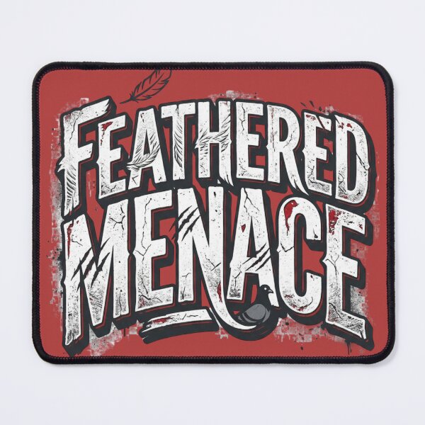 Item preview, Feathered Menace Pigeon Typography designed and sold by azule1.