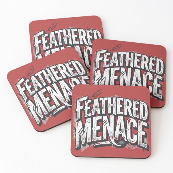 Item preview, Feathered Menace Pigeon Typography designed and sold by azule1.