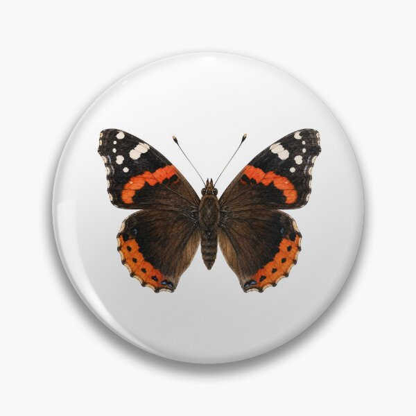 Item preview, Vintage Watercolor Red Admiral Butterfly | Botanical Butterfly Illustration designed and sold by Ethereal-Rain.