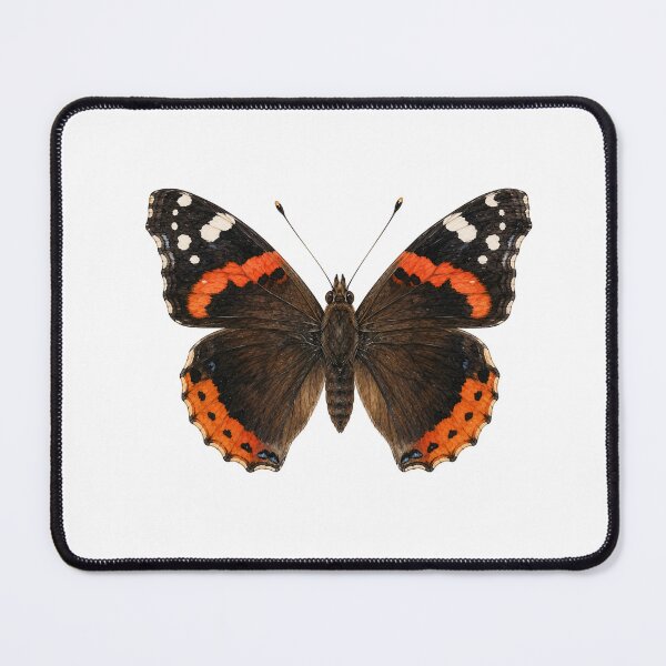 Item preview, Vintage Watercolor Red Admiral Butterfly | Botanical Butterfly Illustration designed and sold by Ethereal-Rain.