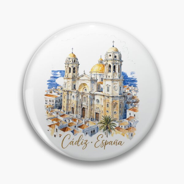 Item preview, Cadiz Cathedral Watercolour Spain Andalucia designed and sold by JIGUWORLD.