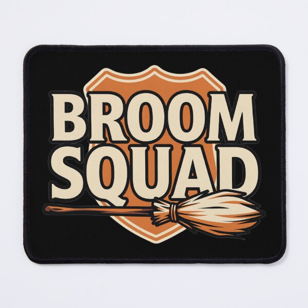 Item preview, Halloween Witch's Broom – Broom Squad designed and sold by No Excuses Supply.
