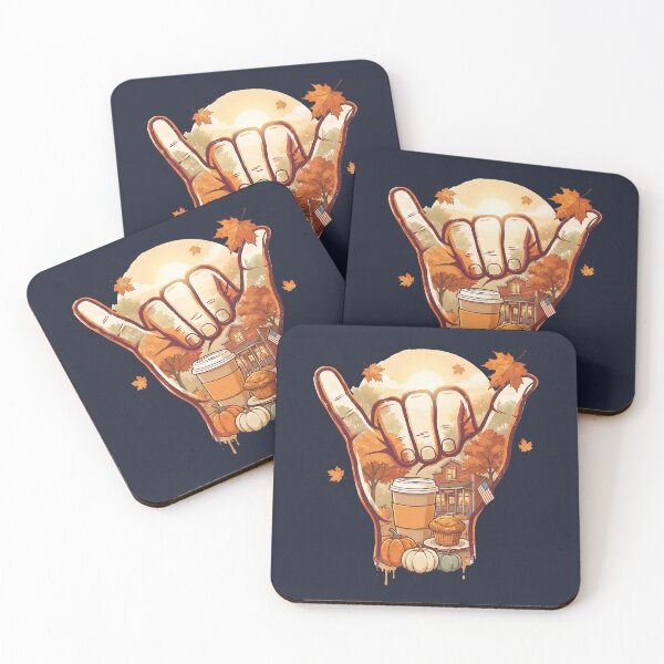 Item preview, USA Shaka Autumn Coffee Pumpkin Spice Thanksgiving designed and sold by MythicCotton.
