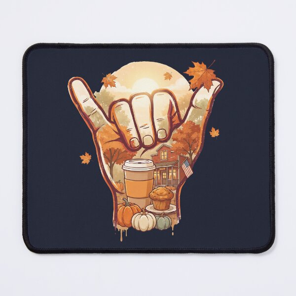 Item preview, USA Shaka Autumn Coffee Pumpkin Spice Thanksgiving designed and sold by MythicCotton.