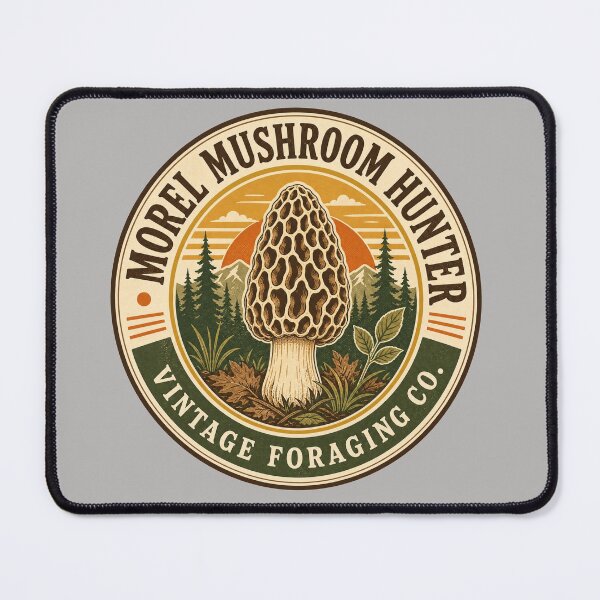 Item preview, Funny Morel Mushroom Hunting Retro Design for Mushroom Foraging Lovers designed and sold by MystiMagica.