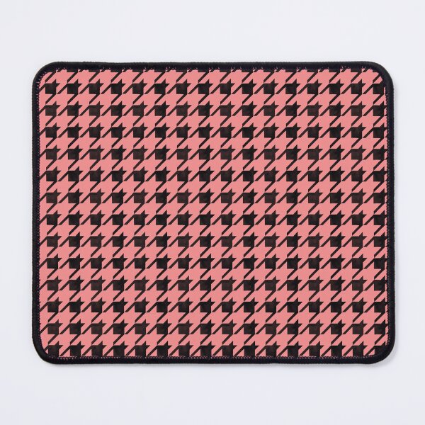 Item preview, Handcrafted Houndstooth Coral Black XXL designed and sold by Lidra Zehcnas.