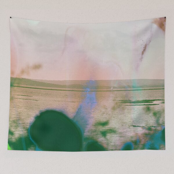 Item preview, Dreamy Horizon – Abstract Pastel Landscape with Silhouettes designed and sold by BuckaBaby.