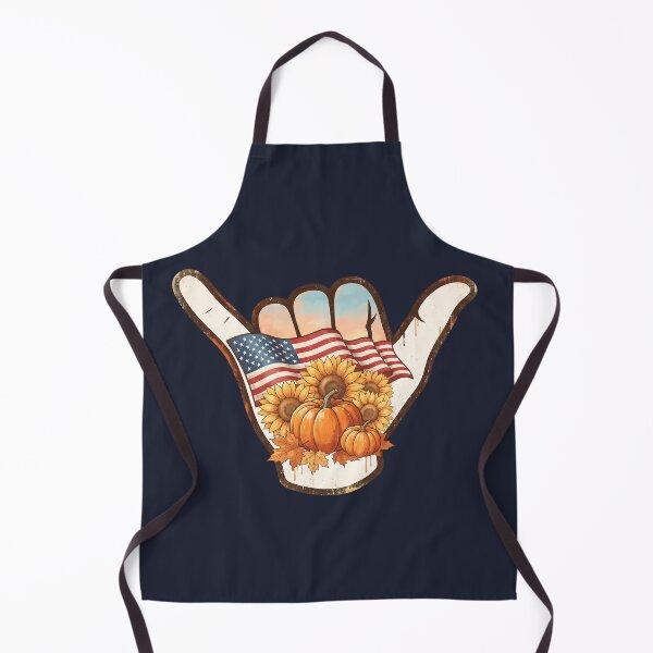Item preview, USA Shaka Thanksgiving Harvest Pumpkin Sunflower designed and sold by MythicCotton.