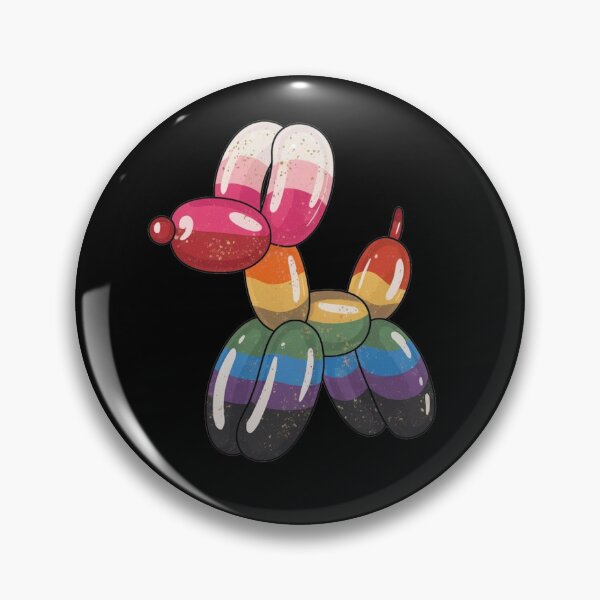 Item preview, Colorful Balloon Dog Pop Art: Aesthetic Balloon Animal Silhouette and Modern Sculptures Fan Art designed and sold by benja-08.