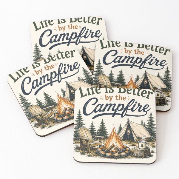 Item preview, Life Is Better By The Campfire Camping Outdoor Adventure Design designed and sold by TeeVerse27.