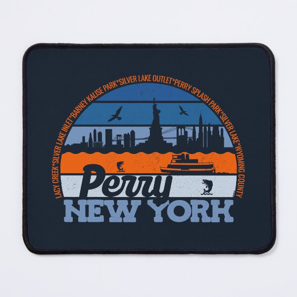 Item preview, Perry New York Sunset Retro Vintage Local Pride Logo designed and sold by CRHPOD20.