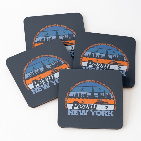 Item preview, Perry New York Sunset Retro Vintage Local Pride Logo designed and sold by CRHPOD20.
