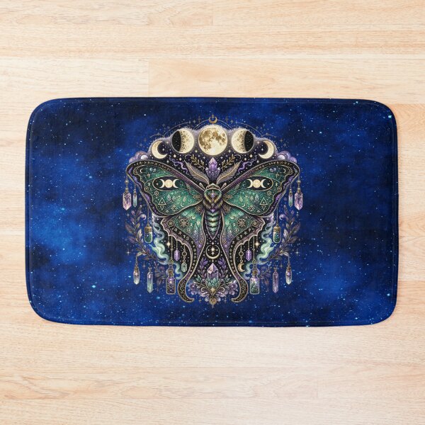 Item preview, Lunar Witch Moth — Esoteric Moon‑Phase Crystal Magic designed and sold by MysticOzzy.