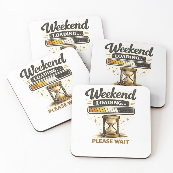 Item preview, Weekend Loading Please Wait | Funny Retro Work Quote designed and sold by ✨ Daily Vibe Studio ✨.