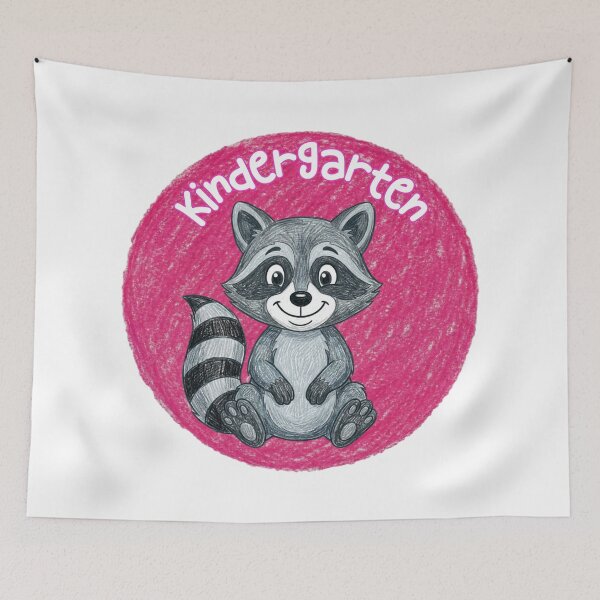 Item preview, Kindergarten Raccoon Cute Woodland Animal Back to School Teacher Student Cartoon Gift designed and sold by MaxMeadowsTees.