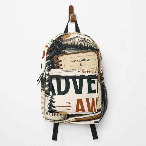 Item preview, Adventure Awaits Camping Journal Outdoor Explorer Design designed and sold by TeeVerse27.