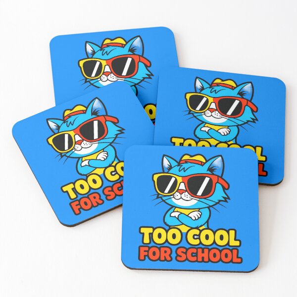 Item preview, Funny Cat Too Cool For School designed and sold by SteezeeStore.