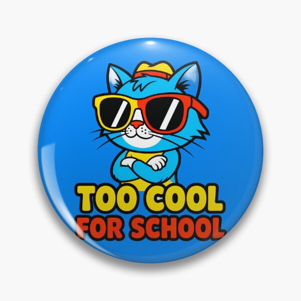 Item preview, Funny Cat Too Cool For School designed and sold by SteezeeStore.