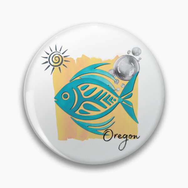 Item preview, Oregon Tropical Fish Watercolor Beach Design designed and sold by DonnaRaine.