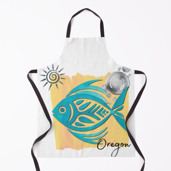 Item preview, Oregon Tropical Fish Watercolor Beach Design designed and sold by DonnaRaine.