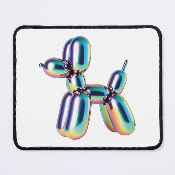 Item preview, Colorful Balloon Dog Pop Art: Aesthetic Balloon Animal Silhouette and Modern Sculptures Fan Art designed and sold by benja-08.