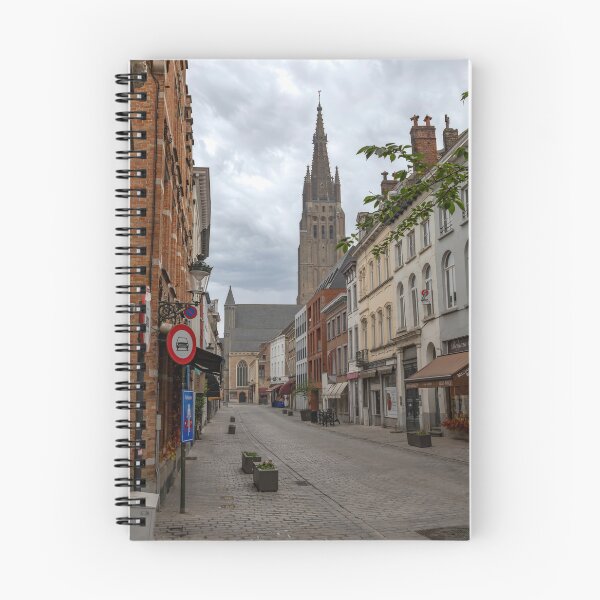 Item preview, Bruges, Belgium - Cityscape on Katelijnestraat with Tower View designed and sold by jrtwynam.