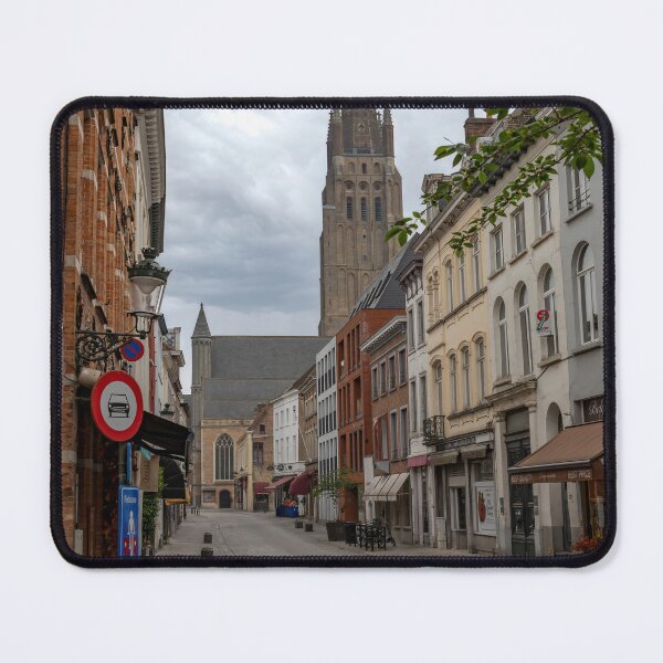 Item preview, Bruges, Belgium - Cityscape on Katelijnestraat with Tower View designed and sold by jrtwynam.