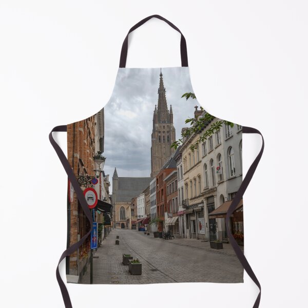 Item preview, Bruges, Belgium - Cityscape on Katelijnestraat with Tower View designed and sold by jrtwynam.