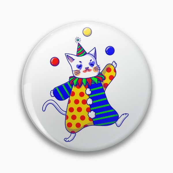 Item preview, Clowning Around Kitty designed and sold by FunkyGooseCo.
