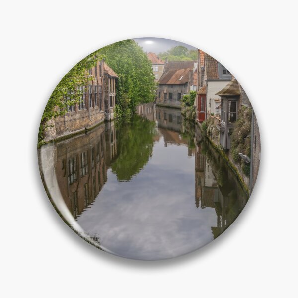 Item preview, Bruges, Belgium - Canal View from Mariabrug on a Cloudy Day designed and sold by jrtwynam.