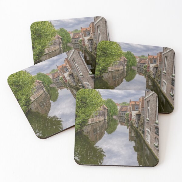 Item preview, Bruges, Belgium - Canal View from Mariabrug on a Cloudy Day designed and sold by jrtwynam.