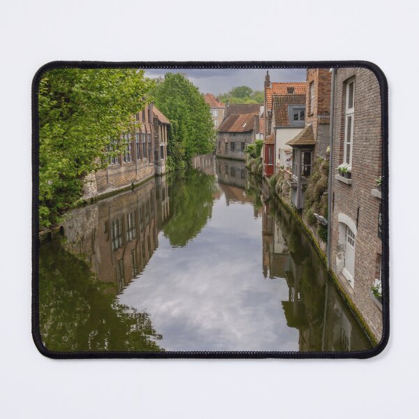 Item preview, Bruges, Belgium - Canal View from Mariabrug on a Cloudy Day designed and sold by jrtwynam.